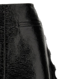 courrèges Vinyl Miniskirt Black