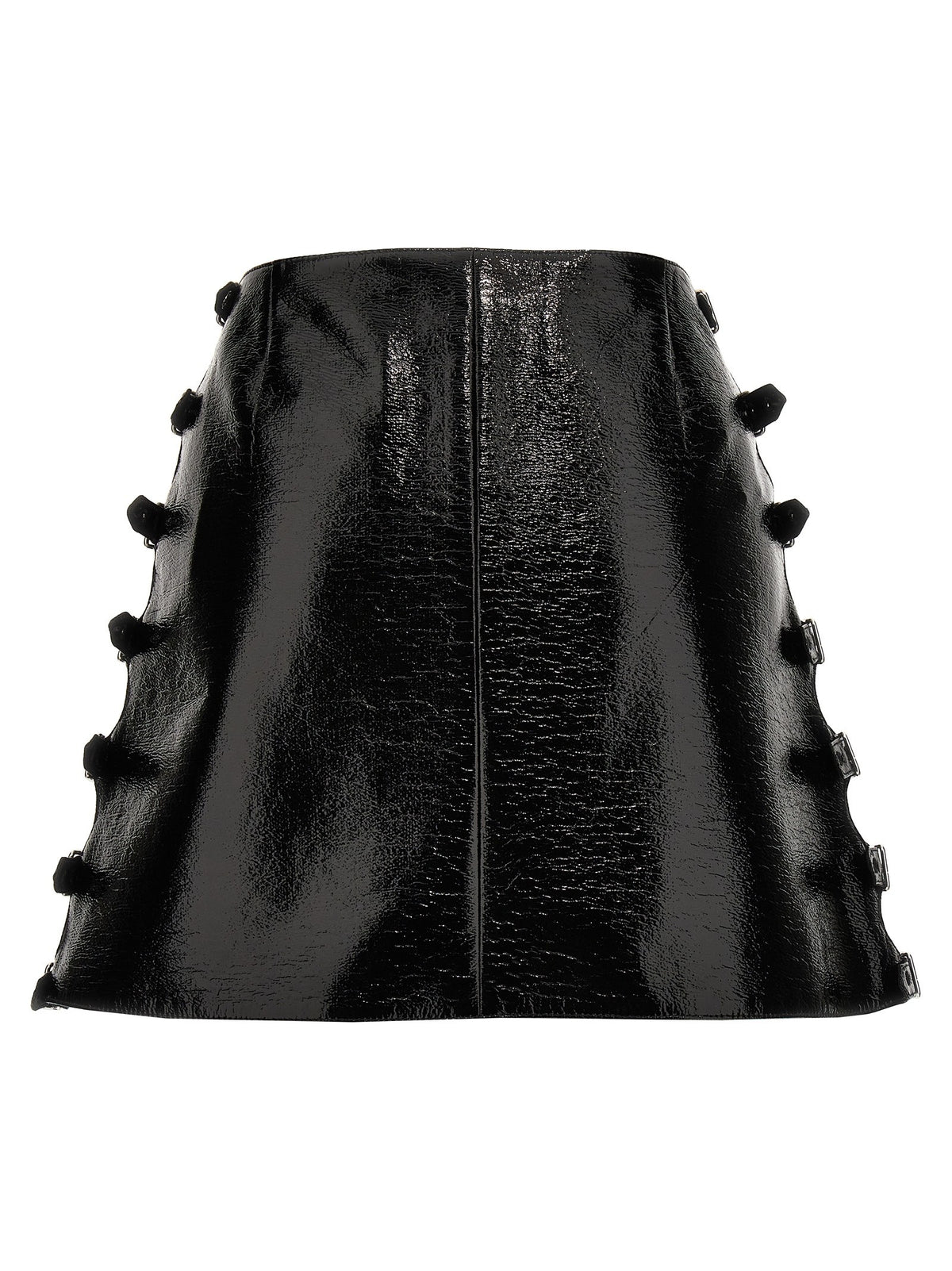 courrèges Vinyl Miniskirt Black, view 2