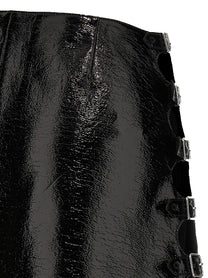 courrèges Vinyl Miniskirt Black