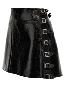 courrèges Vinyl Miniskirt Black