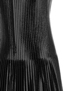 courrèges Vinyl Pleated Dress Black, view 4