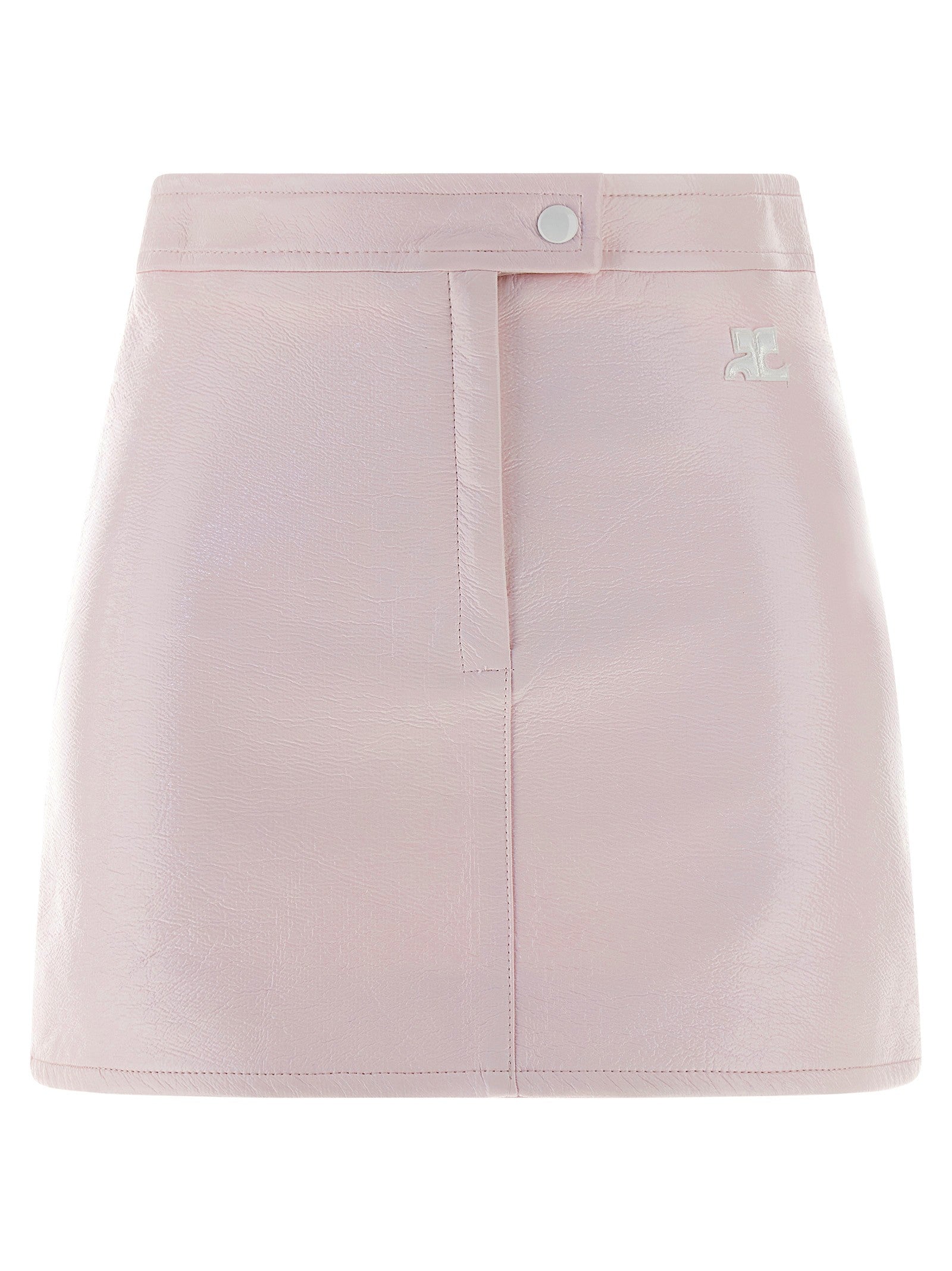 courrèges Vinyl Skirt Blue