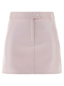 courrèges Vinyl Skirt Blue