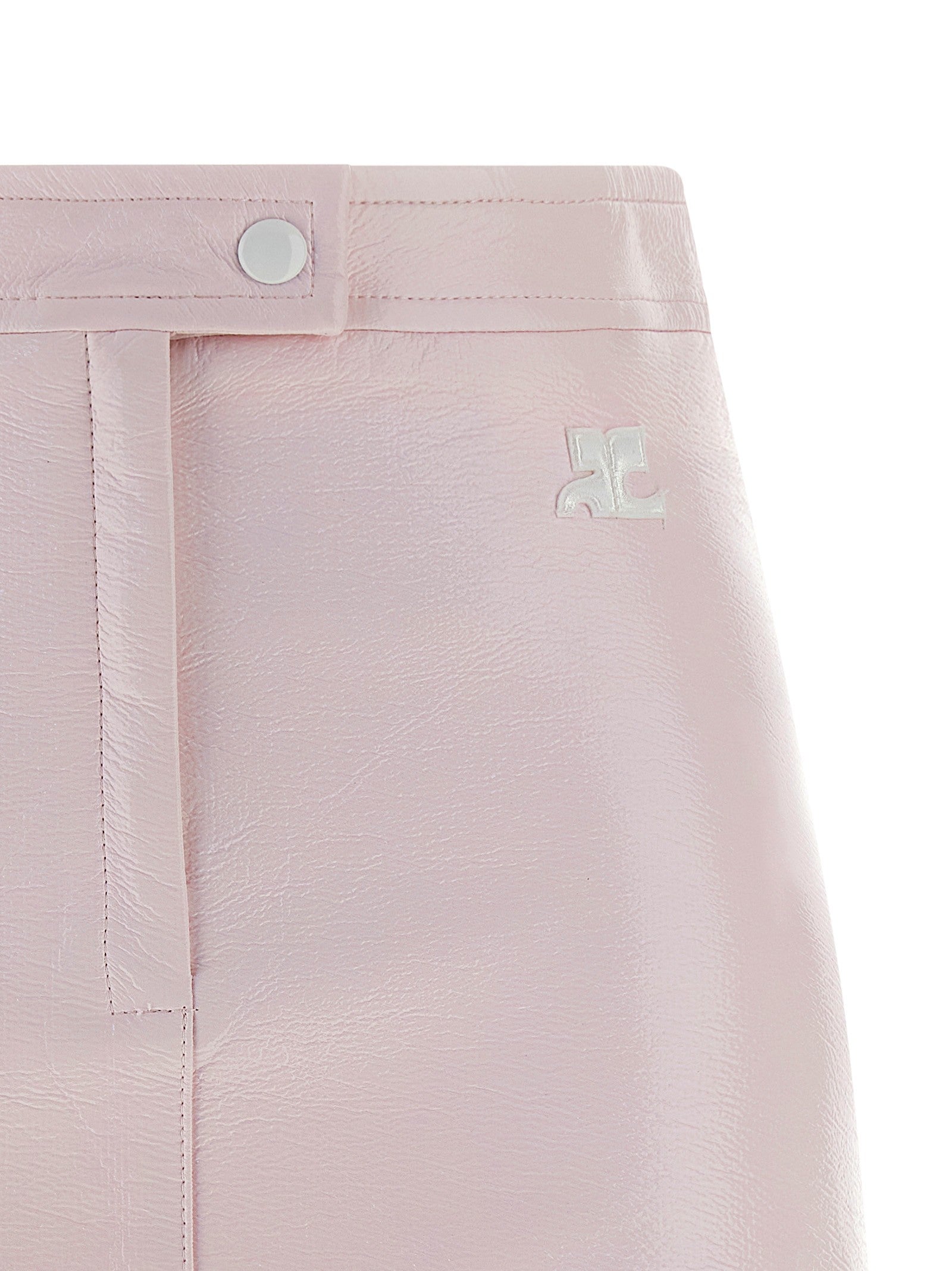 courrèges Vinyl Skirt Blue