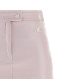 courrèges Vinyl Skirt Blue