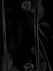 RAF SIMONS Vinyl Trench Coat Black
