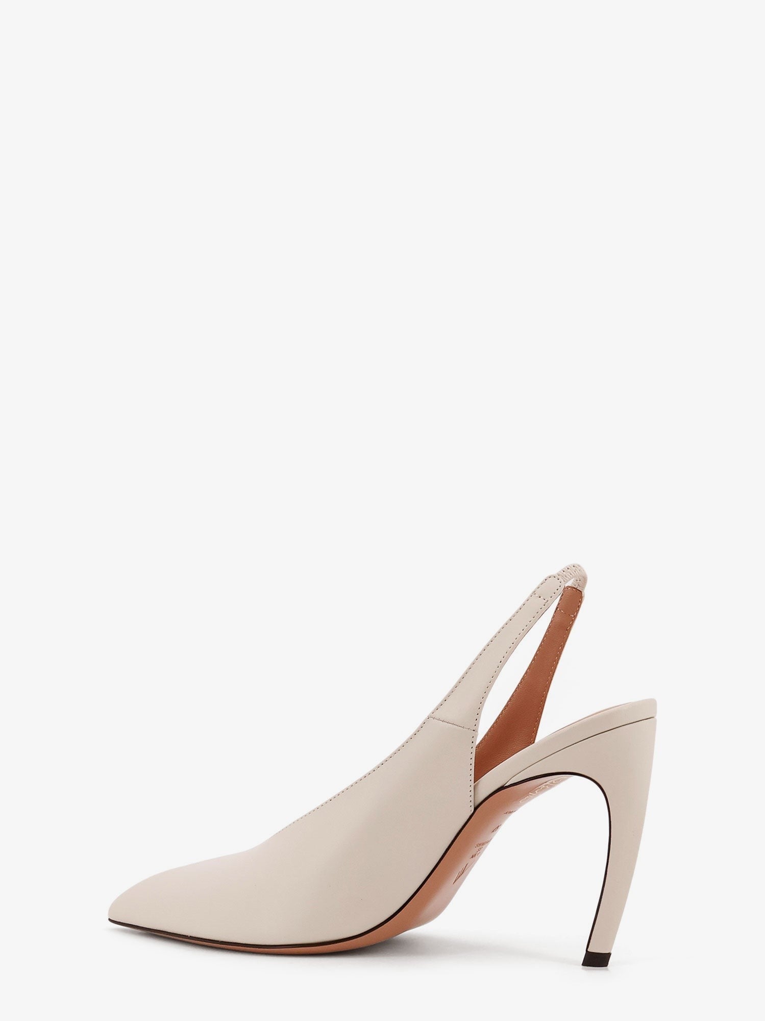 The Attico Women's Viper Leather Slingback Pumps White
