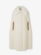 Fendi Women's Virgin Wool and Angora Cape White