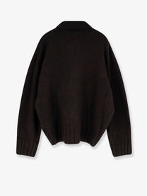 The Attico Women's Virgin Wool and Cashmere Blend Cardigan Brown