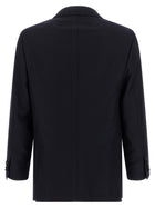 Kiton Virgin Wool and Cashmere Dress Blue, view 2