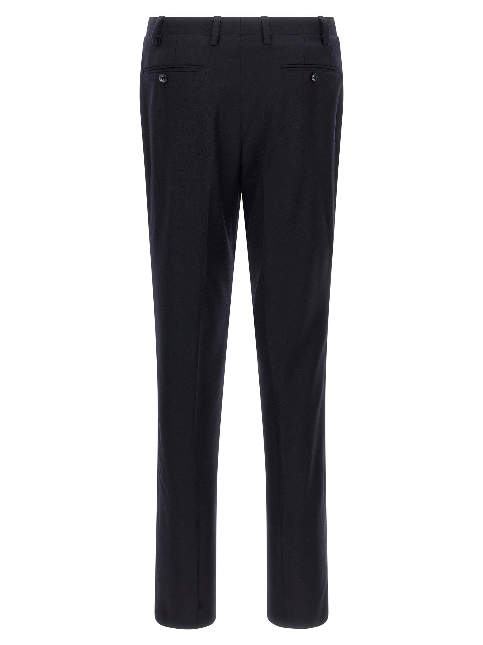 Kiton Virgin Wool and Cashmere Dress Blue