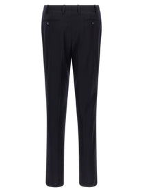 Kiton Virgin Wool and Cashmere Dress Blue