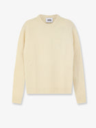 Alpha-Studio Men's Virgin Wool and Cashmere Sweater White