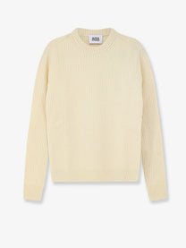 Alpha-Studio Men's Virgin Wool and Cashmere Sweater White