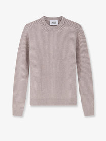 Alpha-Studio Men's Virgin Wool and Cashmere Sweater Kasha