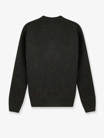 Alpha-Studio Men's Virgin Wool and Cashmere Sweater Green