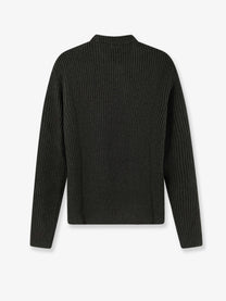 Alpha-Studio Men's Virgin Wool and Cashmere Sweater Green