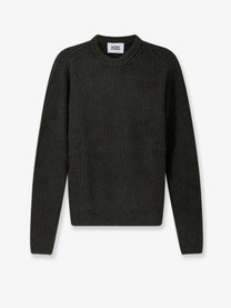 Alpha-Studio Men's Virgin Wool and Cashmere Sweater Green