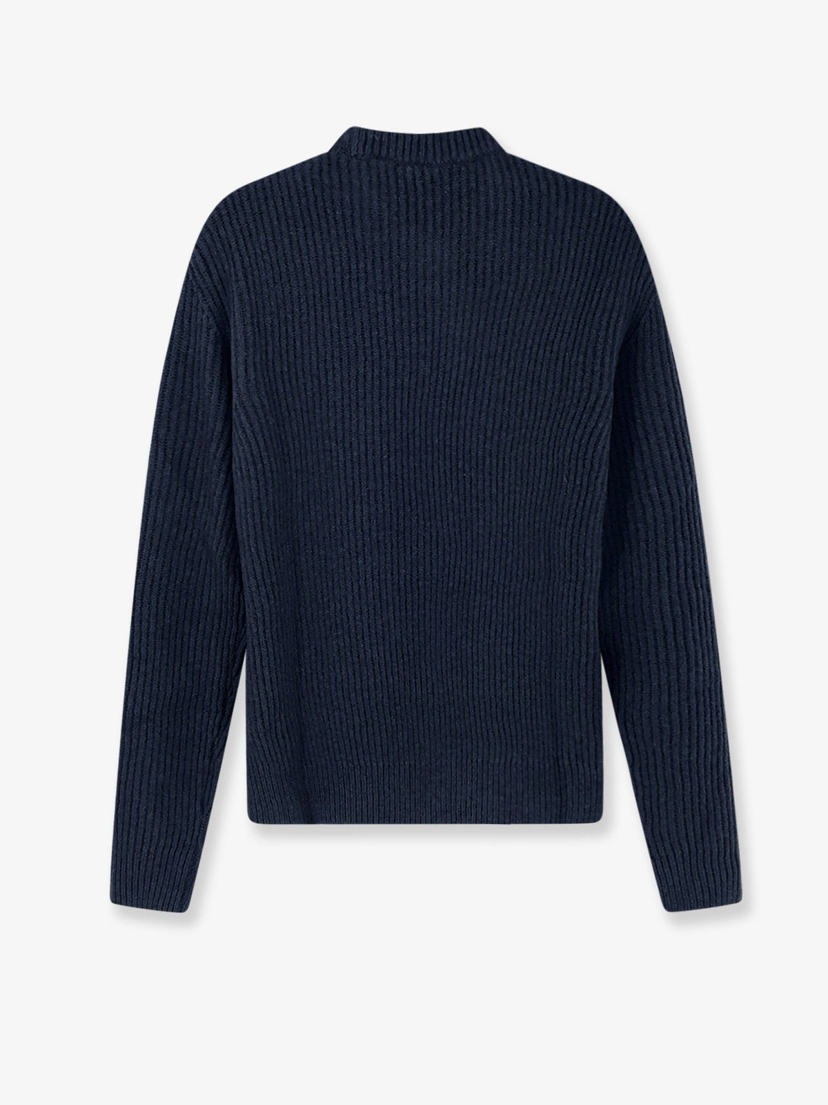 Alpha-Studio Men's Virgin Wool and Cashmere Sweater Blue