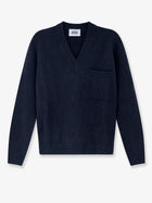 Alpha-Studio Men's Virgin Wool and Cashmere Sweater Blue