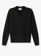 Alpha-Studio Men's Virgin Wool and Cashmere Sweater Black