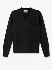 Alpha-Studio Men's Virgin Wool and Cashmere Sweater Black