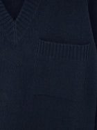 Alpha-Studio Men's Virgin Wool and Cashmere Sweater Blue