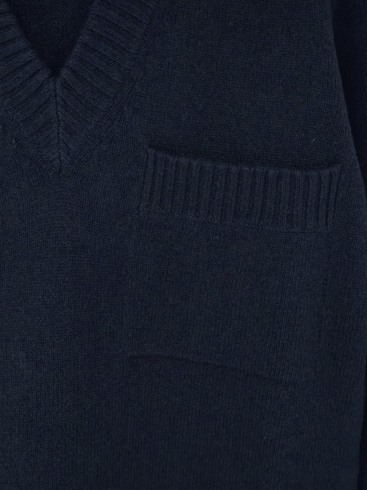 Alpha-Studio Men's Virgin Wool and Cashmere Sweater Blue