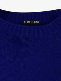 Tom Ford Men's Virgin Wool and Cashmere Sweater Blue