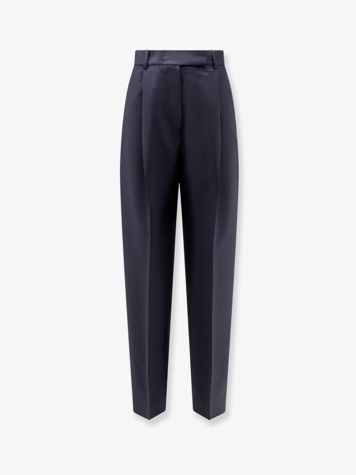 Rohe Women's Virgin Wool and Mohair Trousers Blue