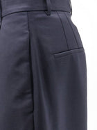 Rohe Women's Virgin Wool and Mohair Trousers Blue, view 3
