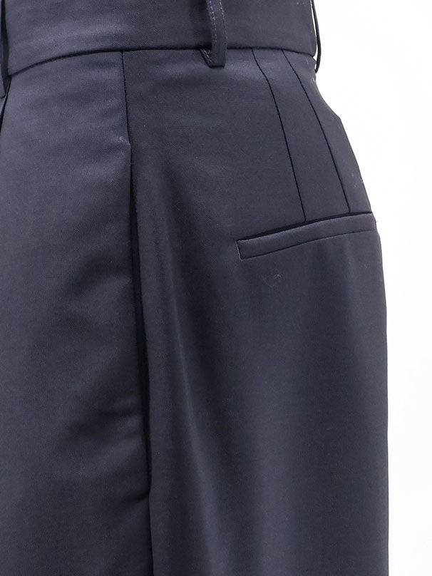 Rohe Women's Virgin Wool and Mohair Trousers Blue