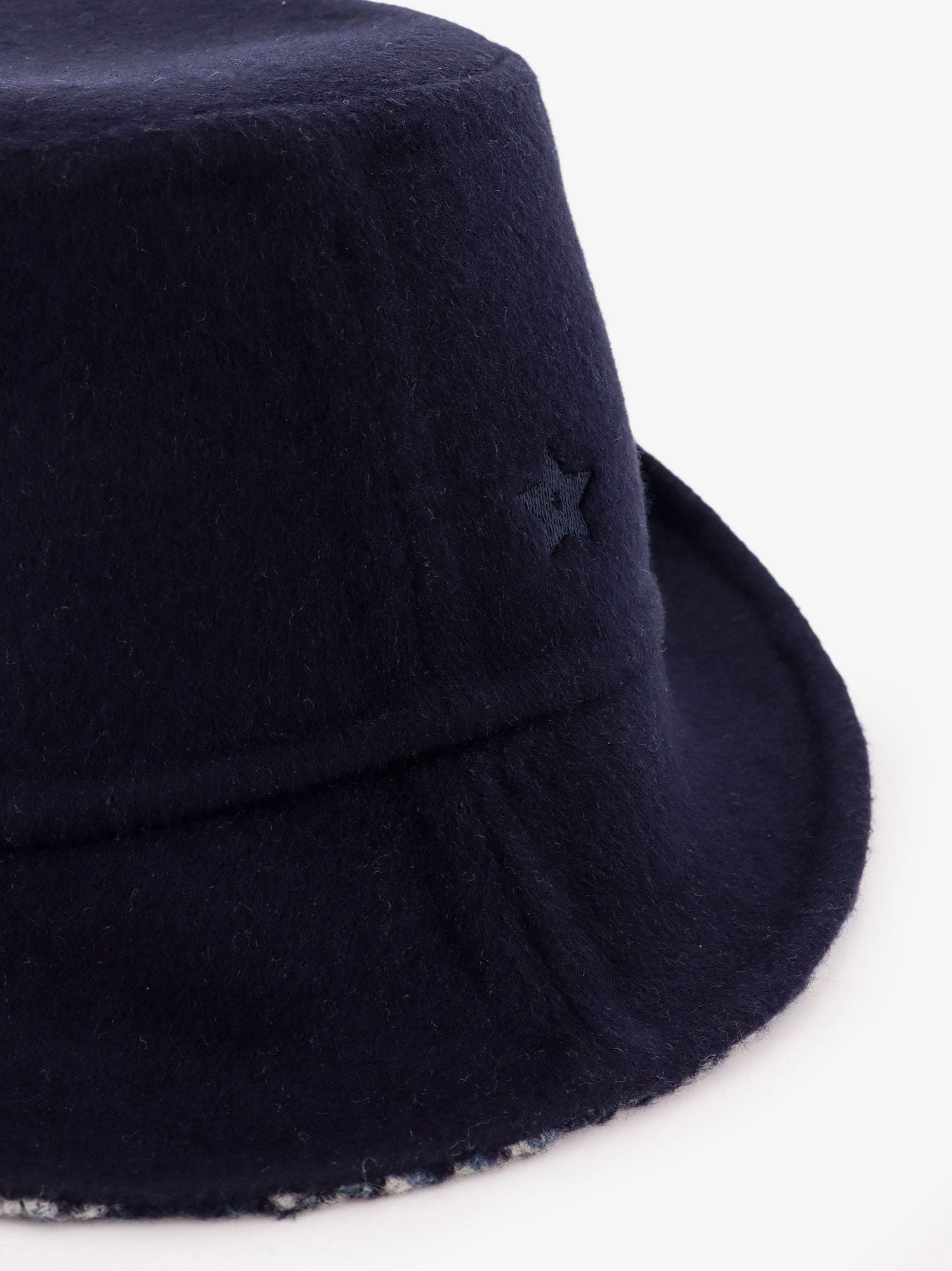 Dior Women's Virgin Wool and Silk Cloche Blue