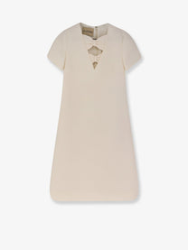Valentino Women's Virgin Wool and Silk Mini Dress White