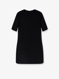Valentino Women's Virgin Wool and Silk Mini Dress Black