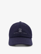 Brunello Cucinelli Men's Virgin Wool Baseball Hat Grey