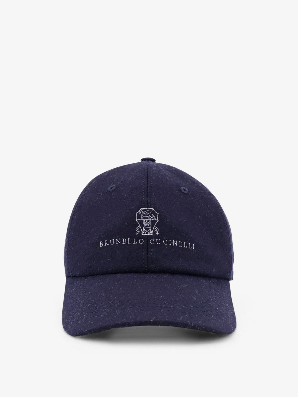 Brunello Cucinelli Men's Virgin Wool Baseball Hat Grey