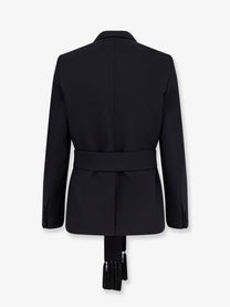 Valentino Men's Virgin Wool Blazer Black