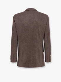 Brunello Cucinelli Men's Virgin Wool Blazer Gold, view 2