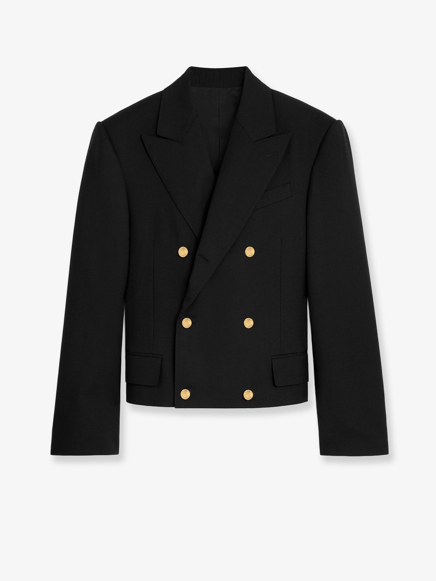 Celine Women's Virgin Wool Blazer Black Celine