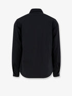 ASPESI Men's Virgin Wool Blend Shirt Jacket Black, view 2
