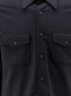 ASPESI Men's Virgin Wool Blend Shirt Jacket Blue, view 3