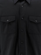 ASPESI Men's Virgin Wool Blend Shirt Jacket Black, view 3