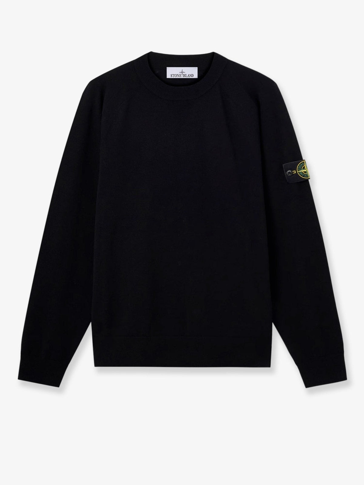 Stone Island Men's Virgin Wool Blend Sweater Black