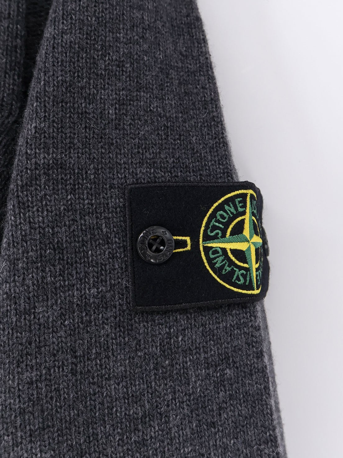 Stone Island Men's Virgin Wool Blend Sweater MELANGE LEAD