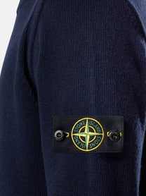 Stone Island Men's Virgin Wool Blend Sweater Blue