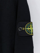 Stone Island Men's Virgin Wool Blend Sweater Black, view 3
