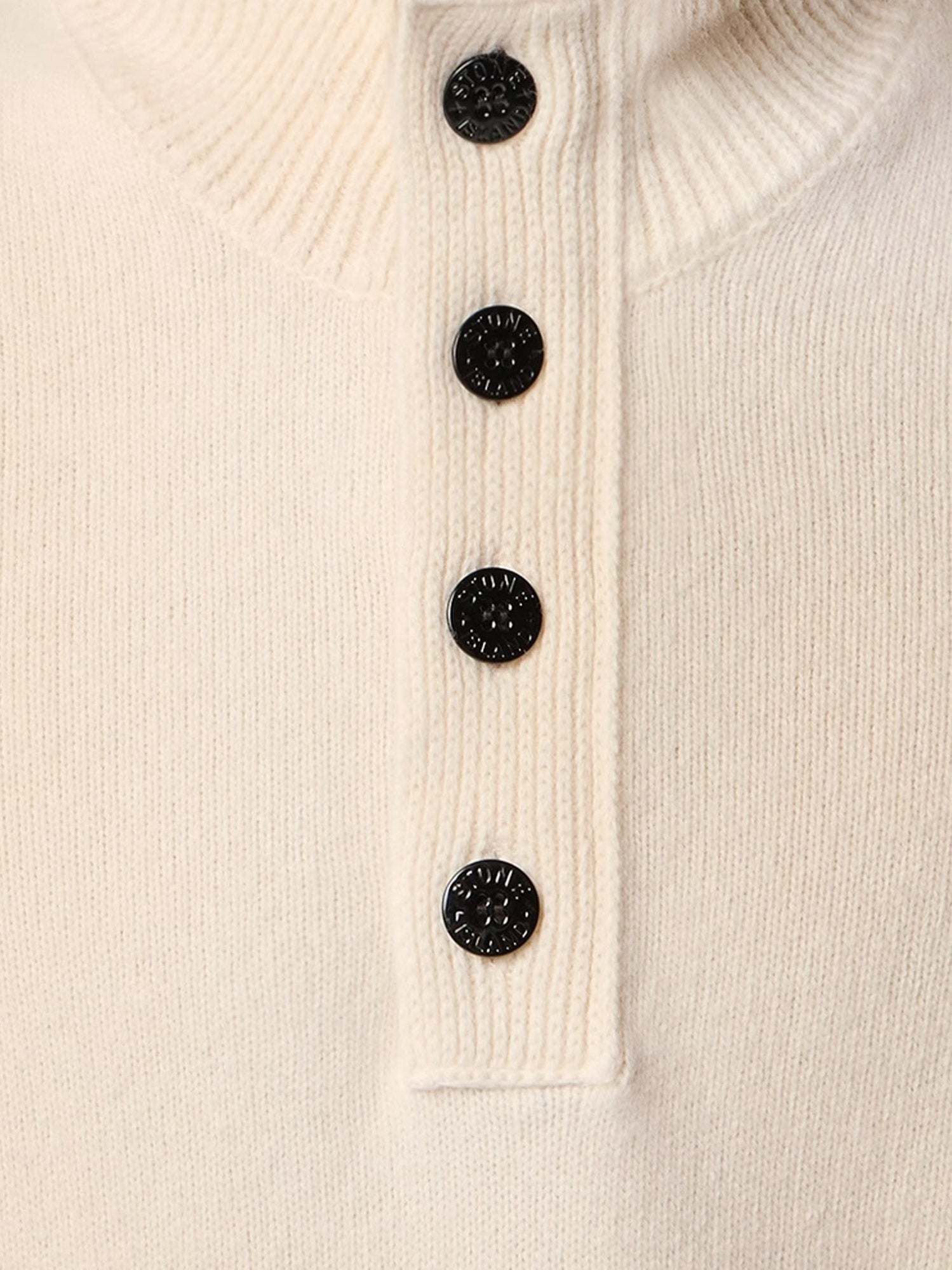 Stone Island Men's Virgin Wool Blend Sweater White