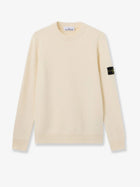 Stone Island Men's Virgin Wool Blend Sweater White