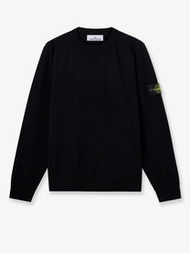 Stone Island Men's Virgin Wool Blend Sweater Black
